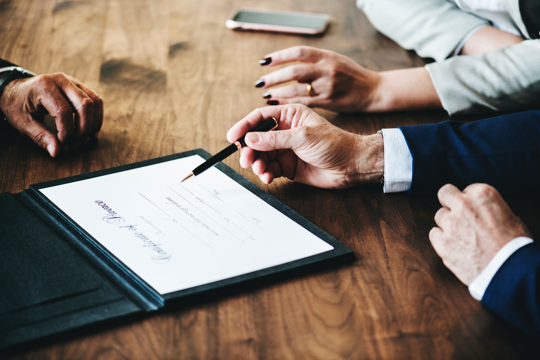 divorce document signing