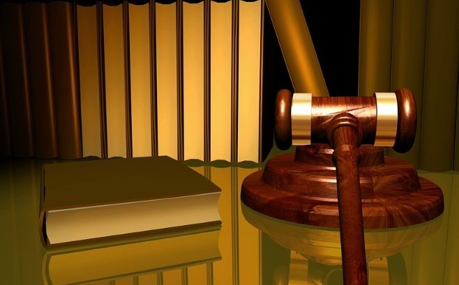 a law book and a gavel